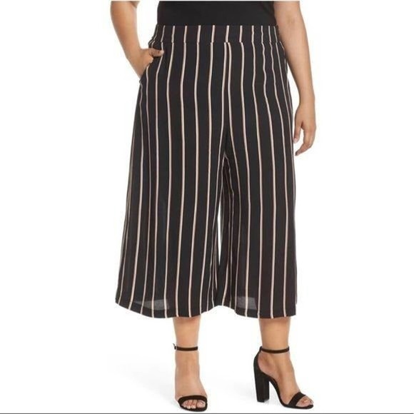 Leith Pants - Leith Color Stripe Crop Pants